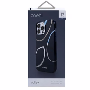 Uniq Coehl Valley kotelo iPhone 13 Pro / iPhone 13 - laivastonsininen