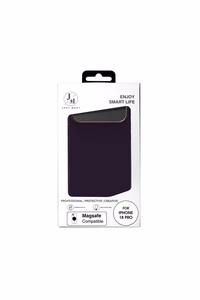 JM-nahkainen MagSafe suojakuori mallille iPhone 18 Pro – väri: violetti