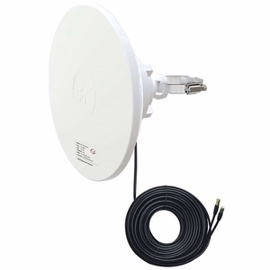 5G / LTE / CBRS 2x2 MIMO lautasantenni, 1.7-4.2GHz, 2x 12dBi, IP67