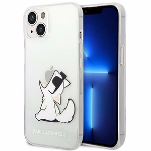 Karl Lagerfeld KLHCP14MCFNRC iPhone 14 Plus 6.7 "kovakotelo selkeä / läpinäkyvä Choupette Fun