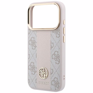Kotelo mallille IPHONE 18 Pro Max/17 Pro max MagSafe-yhteensopiva (Stripe Round and Classic Logos 4G) (väri: vaaleanpunainen)