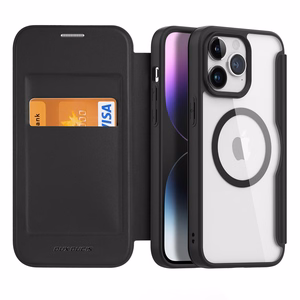 Dux Ducis Skin X Pro magneettinen avattava MagSafe -kotelo iPhone 15 Pro Max - musta