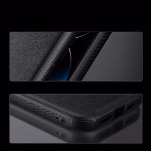 Nillkin CamShield Nahka S Kotelo iPhone 14 Pro Max kotelo kameran suojus musta