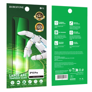 Borofone Karkaistu lasi BF8 Diamond Armor Full Screen 5D Large Arc iPhone 16 Pro/17:lle - 10 kpl