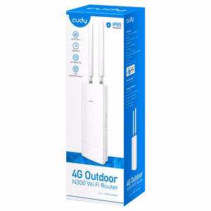 Cudy LT400 langaton reititin Fast Ethernet yksikaistainen (2.4 GHz) 4G valkoinen