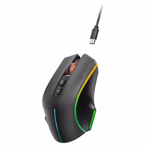 Mars Gaming MMWVECTOR optinen oikeakätinen hiiri, langaton RF, Bluetooth ja USB Type-A, 12000 DPI