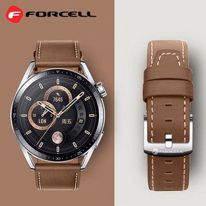 Hihna Samsung Galaxy Watch:lle Forcell F-Design FS21 reikänahka ekologinen 22 mm ruskea