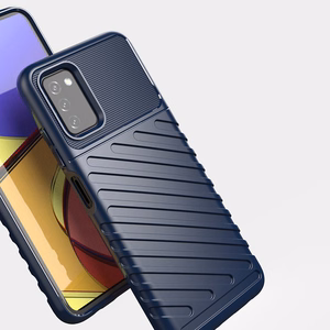 Thunder Case Joustava Kova Rugged Cover TPU Case Samsung Galaxy A03s musta
