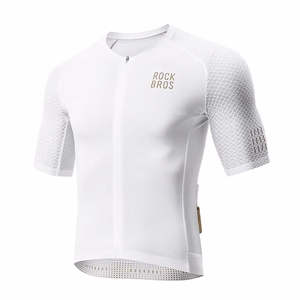 Rockbros YDDX011 Diamond Short Sleeve Cycling Jersey Size L - White
