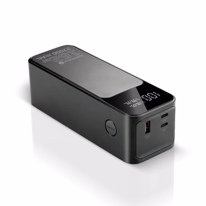 Varavirtalähde 27 000mAh, 1x USB, 2x USB-C, 162,5W, QC4+, taskulamppu, LCD-näyttö, musta
