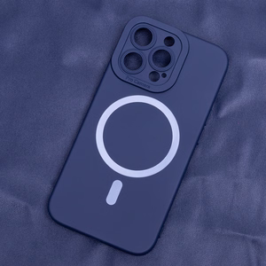Silicon Mag case for iPhone 15 Plus 6,7" dark blue