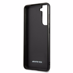 AMG AMHCS21FESGSEBK S21 FE G990 czarny/black hardcase Leather Debossed Lines