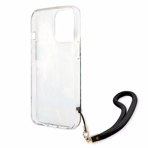 Guess GUHCP13LHFLSB iPhone 13 Pro / 13 6.1" sininen/sininen kovakotelo Kukkahihna