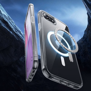 ESR Classic Hybrid Halolock MagSafe Suojakuori iPhone 16e / 17e:lle - läpinäkyvä