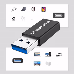 Adapter Wozinsky (WAAC-01) from USB to USB-C black