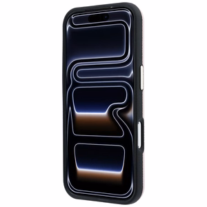 Guess Grained & Big Resin Logo -suojakuori iPhone 18 Pro / 17 Pro – vaaleanpunainen