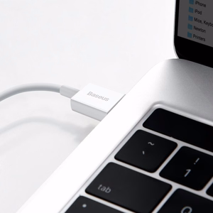 Baseus CALYS-A02 puhelinkaapeli valkoinen 1 m USB A Lightning