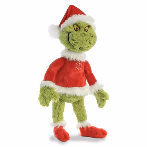 Grinch ympäristöystävällinen pehmolelu joulupukin asussa, 43 cm
