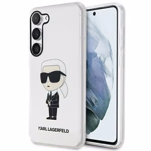 Karl Lagerfeld KLHCS23SHNIKTCT S23 S911 läpinäkyvä kovakuori Ikonik Karl Lagerfeld