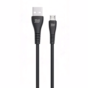 Kaapeli USB A–Micro USB Blue Star 2A 12W 1 m PJ-DG3-A, musta
