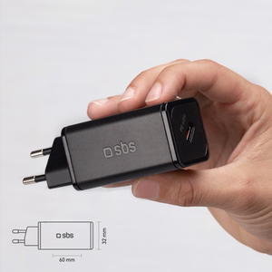 SBS TETRGAN1C65W 65W GaN Power Delivery Charger - Black