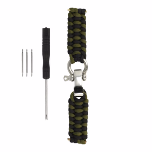 Universaali nylon-ranneke 22 mm design 1 musta