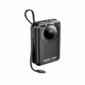Varavirtalähde REMAX SCUBA SERIES 20000mAh RPP-73 35W Kaapeleilla Musta