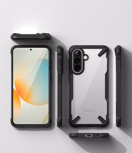 Ringke Fusion X Suojakuori Samsung Galaxy A57 5G:lle - kirkas ja musta