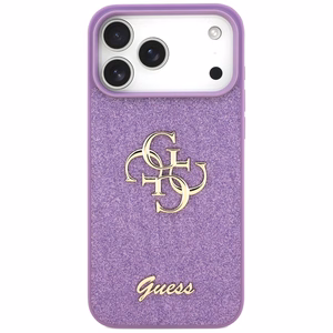 Guess Fixed Glitter Big 4G Suojakuori iPhone 17 Pro Maxille - violetti