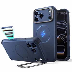 ESR Cyber Tough Kickstand MagSafe suojakuori malleille iPhone 18 Pro / 17 Pro, tummansininen