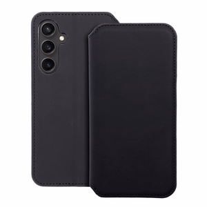 Flip-suojakuori Samsung S23 FE:lle Dual Pocket Book musta
