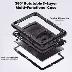 Tech-Protect Solid Suojakuori Samsung Galaxy Tab A9+ / A11+ Plus 11.0 X210 / X215 / X216 / X230 / X235 / X236:lle - Musta