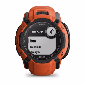 Garmin Instinct 2X Solar 2,79 cm (1,1") MIP, 50 mm, digitaalinen 176 × 176 pikselin kosketusnäyttö, punainen, GPS (satelliitti)