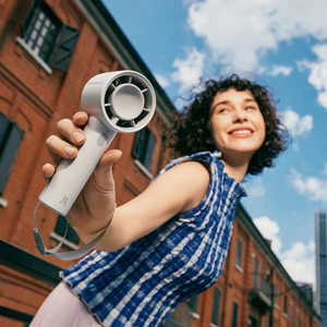 Jisulife Handheld Fan 10 kannettava USB-tuuletin, 4000 mAh – harmaa