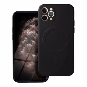Silikoninen Suojakuori iPhone 11 PRO:lle Mag Cover MagSafe-yhteensopiva musta
