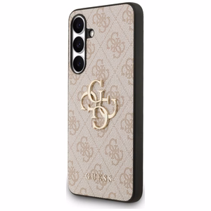 Guess case for Samsung Galaxy S25 FE HC PU LEATHER 4G METAL LOGO pink