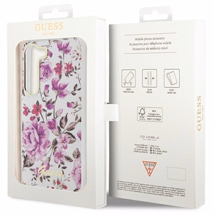 Guess GUHCS23SHCFWST S23 S911 white/white hardcase Flower Collection