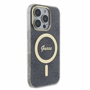 Guess IML 4G MagSafe Suojakuori iPhone 16 Pro Max:lle - Musta