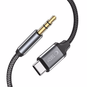 Tech-Protect UltraBoost äänikaapeli USB-C / 3.5mm mini jack 1m - musta
