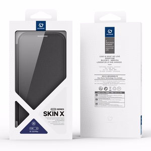 Dux Ducis Skin X Pro Suojakuori Samsung Galaxy S25+:lle MagSafella ja lompakolla - Musta