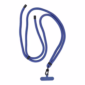 SWING (8mm) Phone lanyard, adjustable length / cord 165cm (max 82.5cm in loop) / shoulder or neck - dark blue