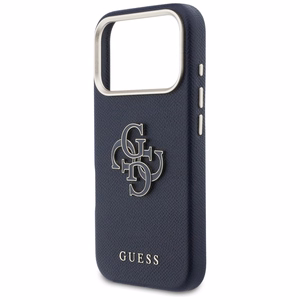 Guess HC PU FW RESIN LOGO sininen Suojakuori iPhone 17 Pro 6,3:lle
