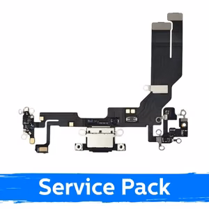 Latausliitin Apple iPhone 16e flex-kaapelilla / valkoinen / (Service Pack)