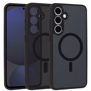 Täysmatta magneettikuori Samsung Galaxy S24 FE musta