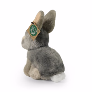 Rappa ympäristöystävällinen realistinen istuva harmaa kanipehmolelu, 16 cm