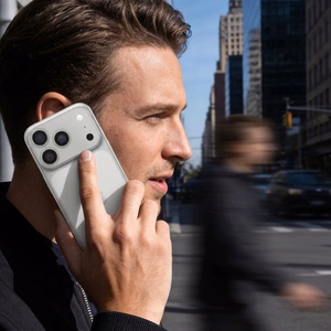 AR+AF Täysmetallinen karkaistu lasi IPHONE 17 PRO MAX:lle hopeinen