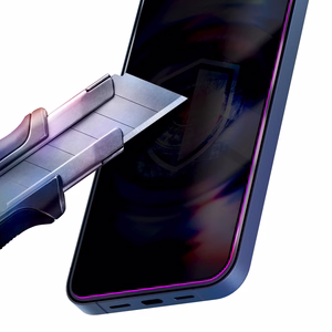 9H panssarilasi 3mk HardGlass Max Privacy -tietosuojasuodattimella iPhone 15 Pro:lle