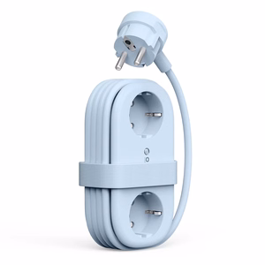 Orico AP3 65W GaN 6in1 jatkojohto 2x AC + 2x USB-A + 2x USB-C - sininen