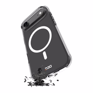 Puro Impact Clear D3O TPU+PC MagSafe-yhteensopiva suojakuori iPhone 17 Air:lle - läpinäkyvä