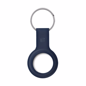 Crong Silicone case for Apple AirTag 1 / 2, with key ring, navy blue